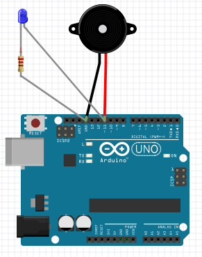 Схема со светодиодом Arduino